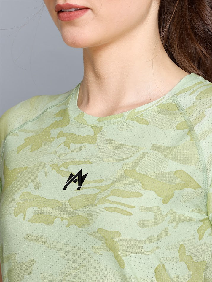 CAMO PRINTED WOMEN'S T-SHIRT