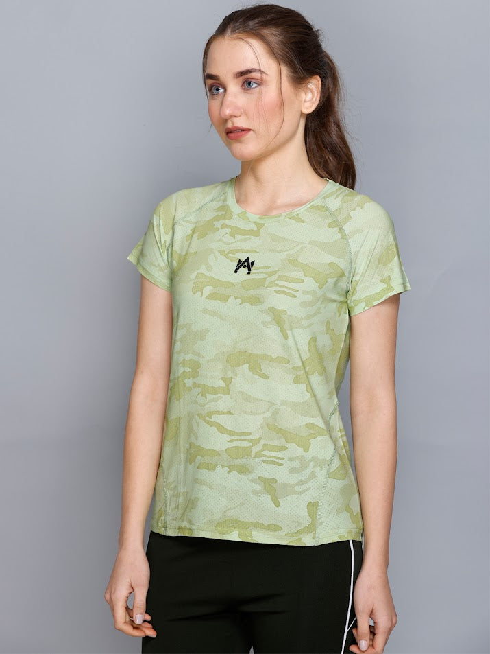 CAMO PRINTED WOMEN'S T-SHIRT