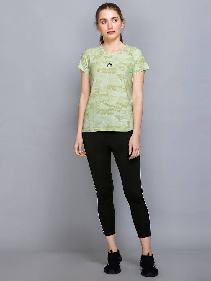 CAMO PRINTED WOMEN'S T-SHIRT