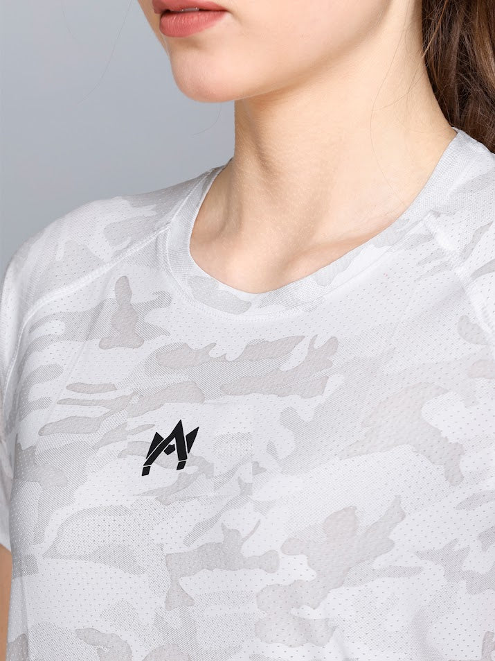 CAMO PRINT WOMEN T-SHIRT