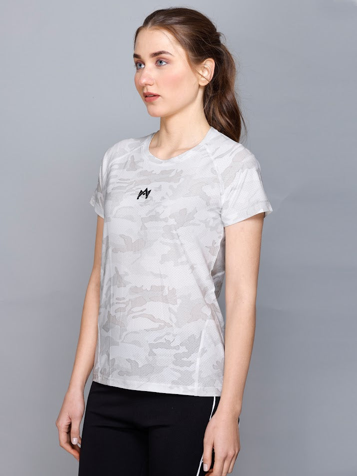 CAMO PRINT WOMEN T-SHIRT