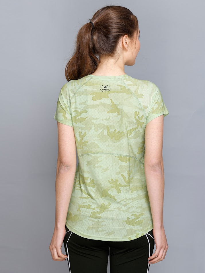 CAMO PRINTED WOMEN'S T-SHIRT