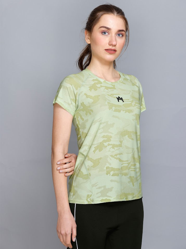 CAMO PRINTED WOMEN'S T-SHIRT