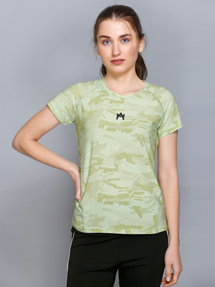 CAMO PRINTED WOMEN'S T-SHIRT