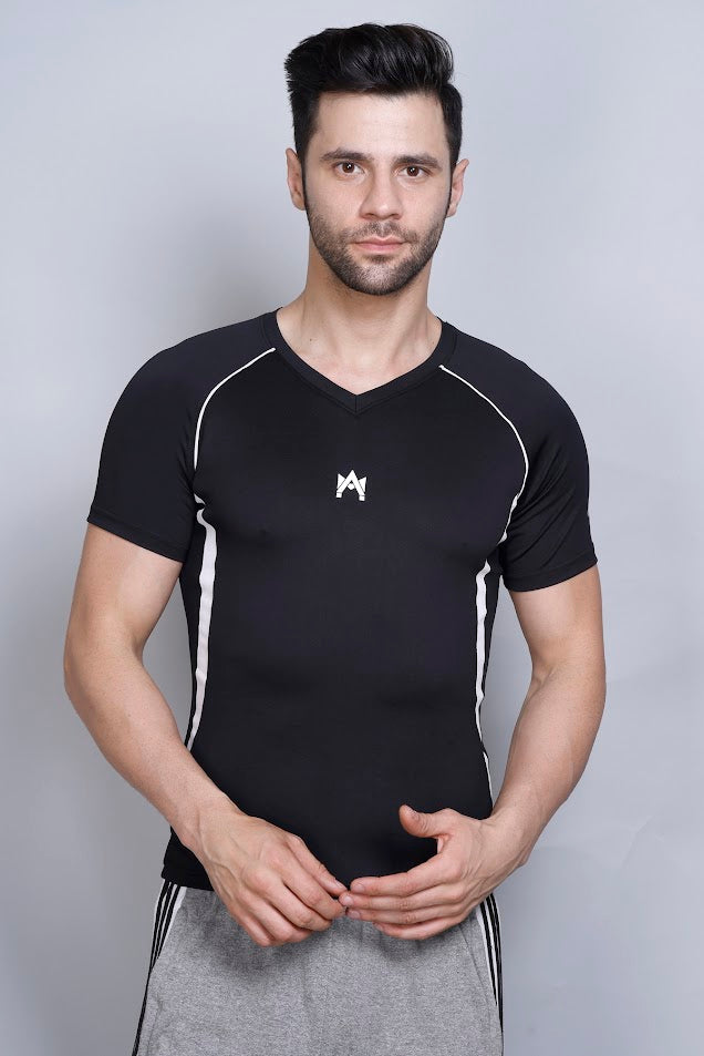 MEN'S HALF SLEEVS FITNESS  T-SHIRT