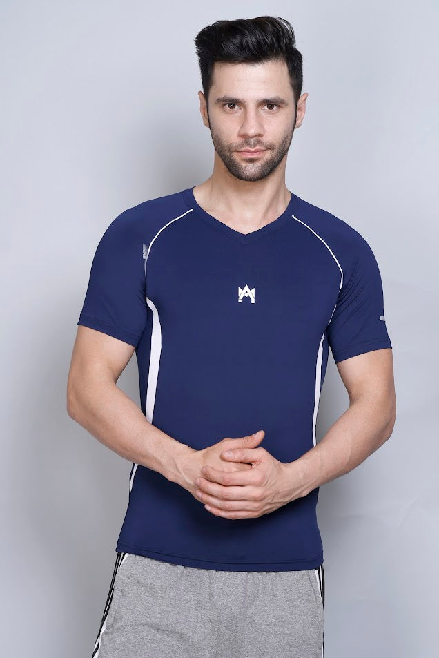 MEN'S HALF SLEEVS FITNESS  T-SHIRT