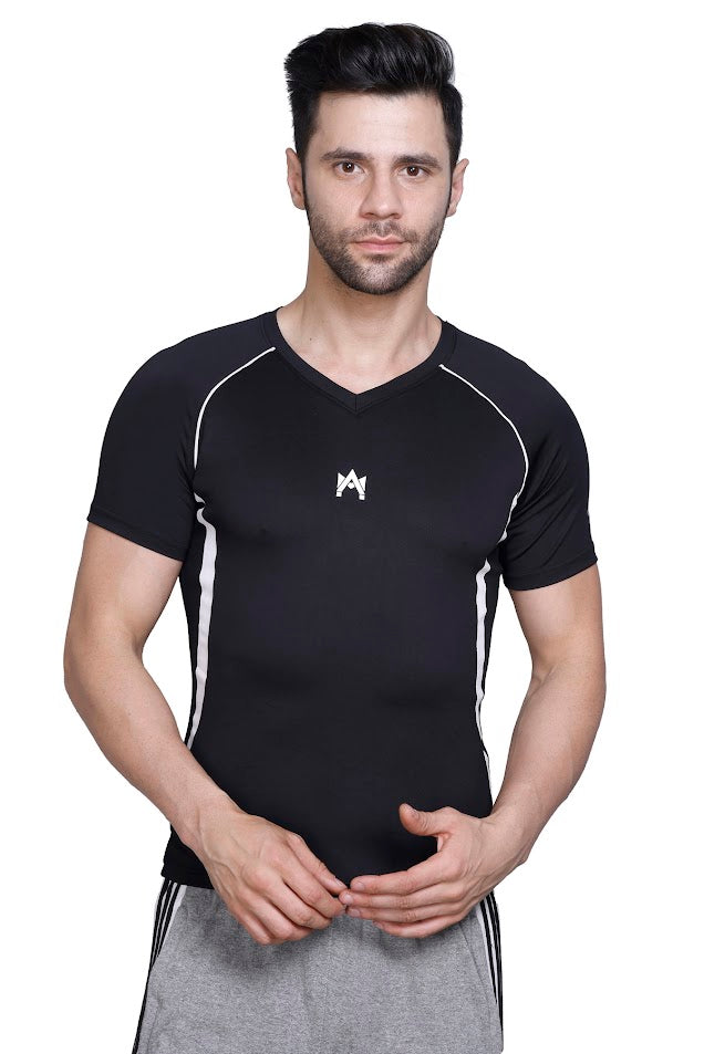 MEN'S HALF SLEEVS FITNESS  T-SHIRT